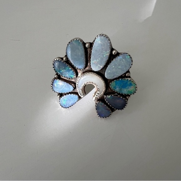 Hannah Maed Levy Sterling Opal Naja Ring - Picture 3 of 4